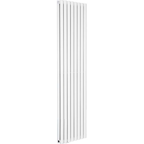 Warmehaus Vertical Oval Panel Double Radiator White 1800 x 473mm (1/5)