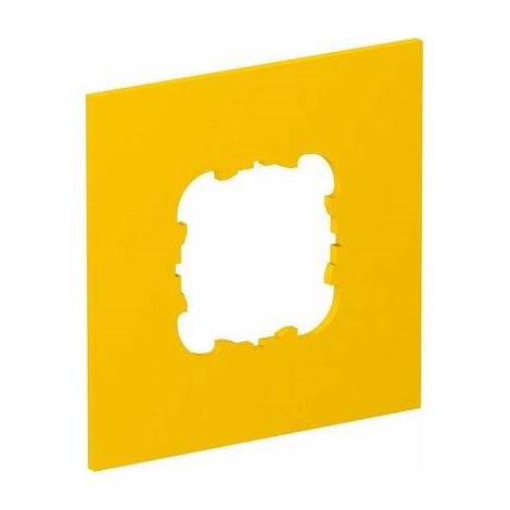 OBO Bettermann Piastra di copertura 1xEKR 95x95mm poliammide giallo colza RAL 1021, 6109834