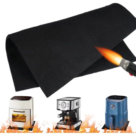 30x30cm Tapis Cheminée Anti Feu, Tapis Anti Feu Réutilisable Tapis Ignifuge Soudure, Tapis Anti Feu Barbecue, Résistant Chaleur Jusqu'À 1000°C, pour Cuisine, Camping, Poêle (1/5)