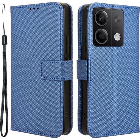 Étui à rabat pour Xiaomi Redmi Note 13 5G, portefeuille magnétique intelligent, bleu (1/5)