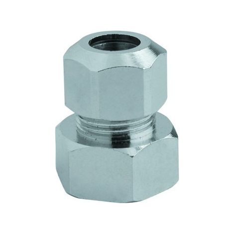 Raccordo niples diritto cromato femmina 1/2" 3/8" 12 mm rinaldi e pettinaroli