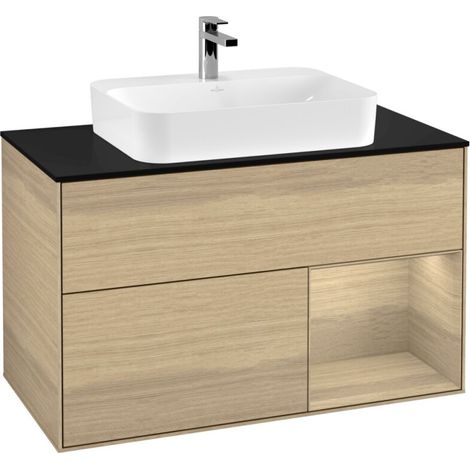 Villeroy & Boch F372PCPC Meuble sous-lavabo Finion F37 (1/2)