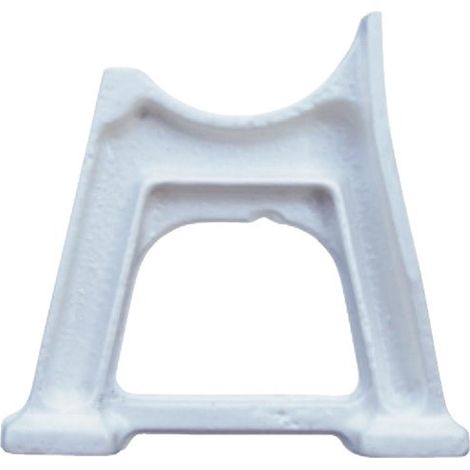Pied pour radiateur blanc – Support de fixation chauffage central – Dimensions 95,5mm x 57,26mm – Accessoire pour radiateurs en fonte – Chauffage Francais