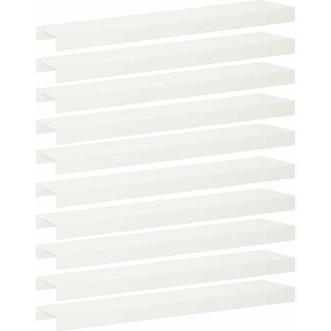 Garden Cover Profile 10 pcs 100 x 20 x 5 cm Steel White vidaXL