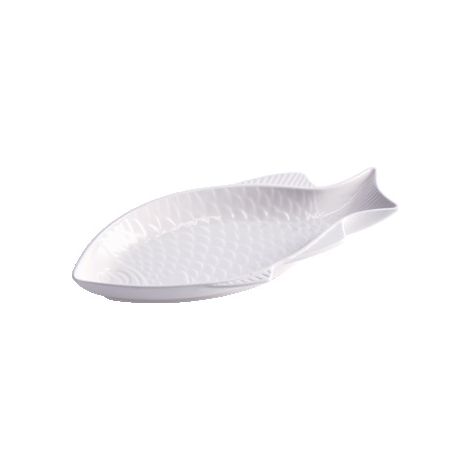 1 Pezzo Piatto da Cucina in Ceramica Forma Pesce 25,5 x 12 cm (1/2)