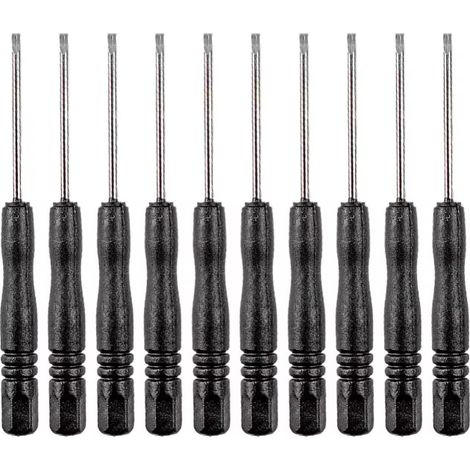 10x Flacher Präzisions-Mini-Inbusschraubendreher 2x80mm FÜR Handybrillen