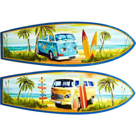 Décoration murale surf en MDF - Plaques décoratives en bois (1/5)