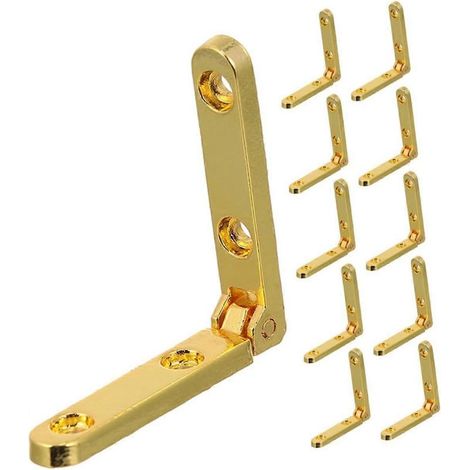 Kit di 12 cerniere in lega di zinco di 90 gradi verso il contenitore di gioielli di legno (1/5)