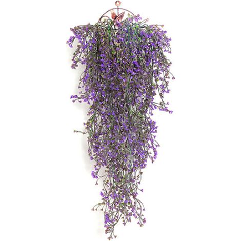Realistischer Weidenbaum aus Kunststoff, 77 cm, zur Wanddekoration, lila Farbe, ideal für Wohnzimmer oder Büro. (1/5)