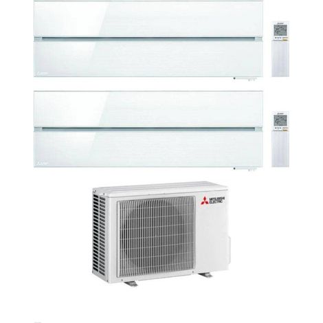 Mitsubishi Climatizzatore Dual Split Kirigamine MSZ-LN Bianco 9+9 con MXZ-2F33VF3 Inverter R-32 Wi-Fi Optional Classe A+++