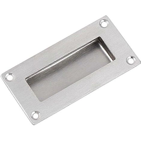 Versenkter Griff für Schiebetüren, aus Edelstahl 304, unsichtbar, für Schränke, Kommoden und Schubladen (1 Stück) (1/5)