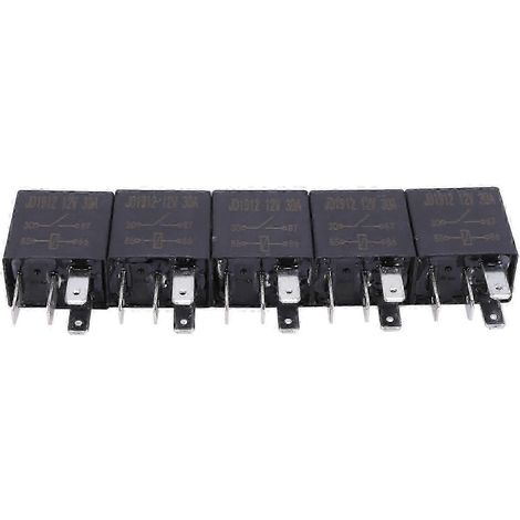 5 x 30A 12V 4-Pin Kfz-Relais-Kit SPST für Lüfter, Kraftstoffpumpe, Licht, Hupe – Gut SZRH AF