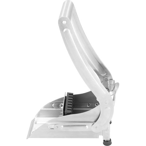 Coupe-frites à lame tranchante de qualité professionnelle, avec levier, petit format, facile à nettoyer, pour carottes et oignons (double lame, petit trou + grand trou). (1/5)