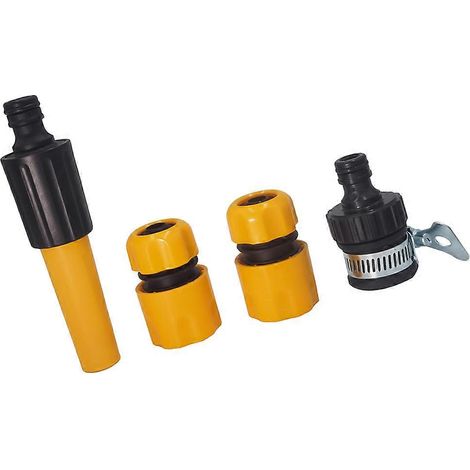 Kit de raccords rapides pour tuyau d'arrosage, en plastique, pour usage domestique et arrosage de parcs, 14,5 x 7 x 5 cm, couleurs assorties, 1 kit (1/5)