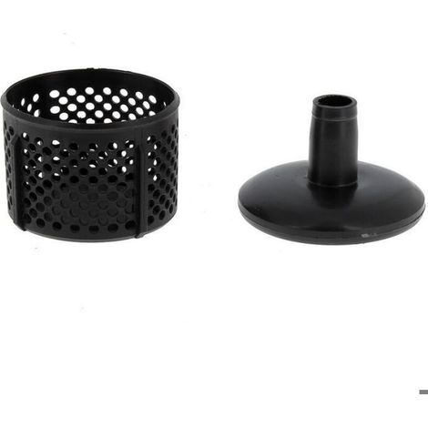Crépine - Pour Pompe À Eau - Diamètre Tuyau 25 Mm - Diamètre 100 Mm Hauteur 117 Mm - Noir - 1 Pièce (1/2)