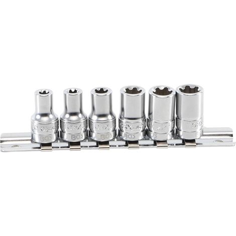 Juego de llaves de vaso BGS TECHNIC T-Profile Plus - 6,3 mm - 12EP - 6 piezas - 9588