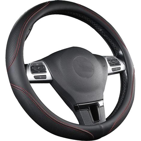 Housse de volant en cuir microfibre, 38 cm, respirante et absorbante, antidérapante. (1/5)