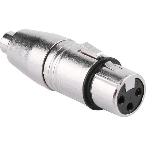 Goobay 27457 XLR RCA Negro - Adaptador para cable (XLR, RCA, Male connector / Male connector, Plateado) (1/4)