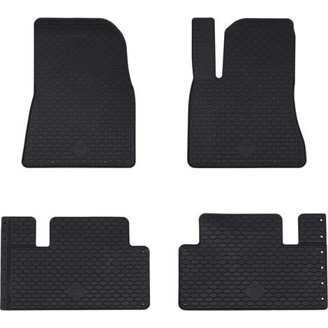 Car Mat 4 pcs Black suitable for Tesla MODEL 3 2017- 4D Aft vidaXL