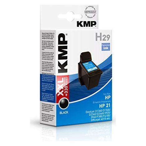 KMP H29 Tintenpatrone schwarz kompatibel mit HP C 9351 AE Druckerpatronen (1/2)