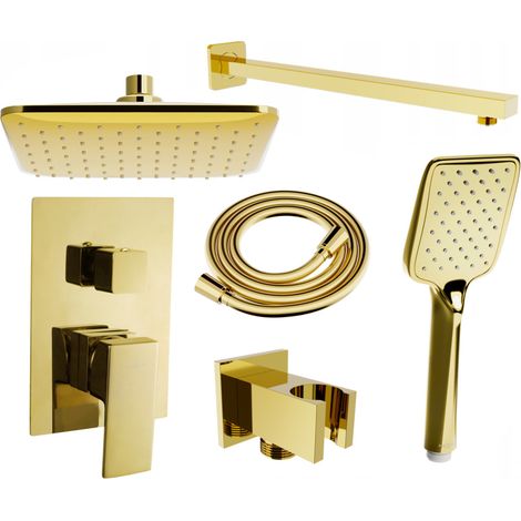 Mexen Uno DR62 ensemble de douche encastré, doré - 71435DR62-50 (1/5)