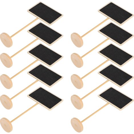 10 mini panneaux ardoise, cartes de bureau effet tableau noir, décorations de vase de bureau (1/5)