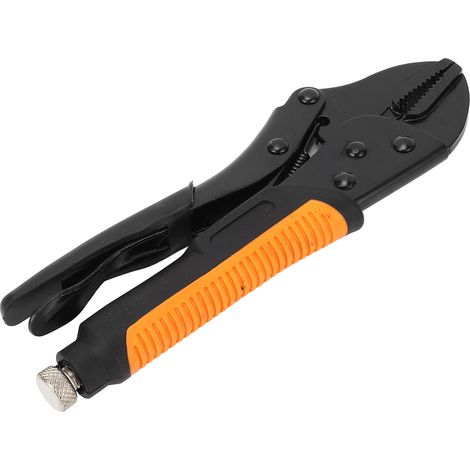 Pinces multiprises mâchoire courbe dents résistantes à l'usure manche antidérapant avec vis réglable 25 cm acier carbone silicone (1/5)