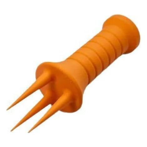 Lot de 2 fourchettes de jardinage ergonomiques pour désherbage, aérateur de sol, outils de jardinage imprimés en 3D, support de croissance des plantes (orange) (1/5)