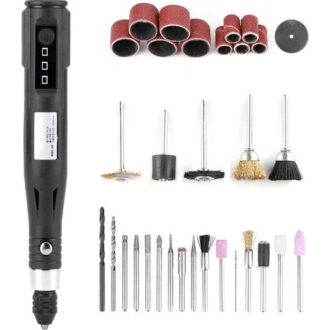Mini perceuse-meuleuse électrique portable, petite machine de polissage 5000-15000 tr/min 5V 2A