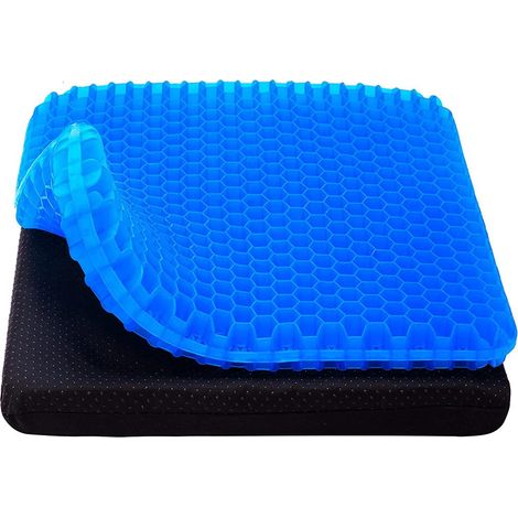 Herzberg HG-03220: Cuscino di seduta in gel - Blu (1/4)
