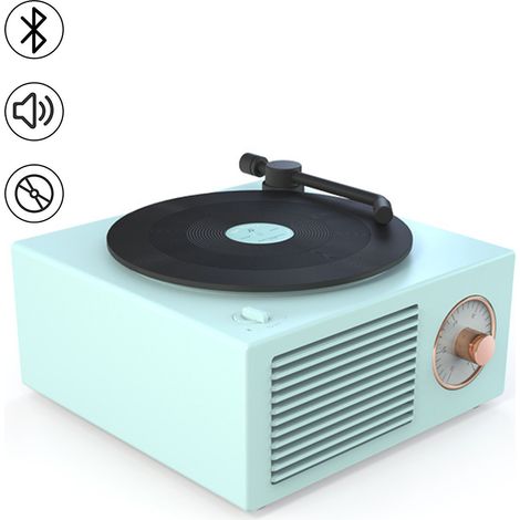 Radio vintage rétro Bluetooth, enceinte portable sans fil avec basses puissantes et son stéréo HD, radios de bureau avec une bonne réception (1/5)