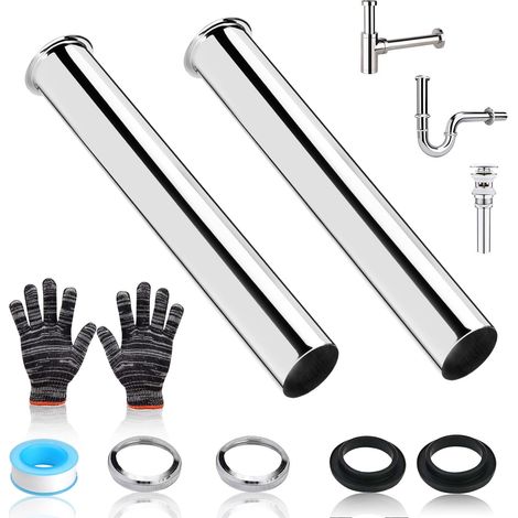 2 Pièces Tube Plongeur Siphon Acier Inoxydable, 200mm Tuyau pour Siphon (1/5)