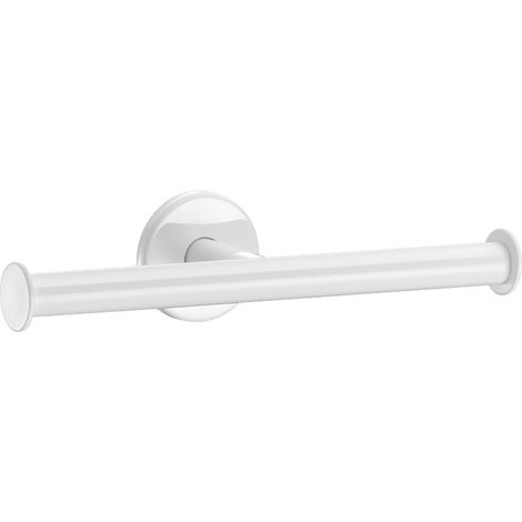 Delabie WC-Papierhalter f. 2 Rollen,Edst. pulverbesch. weiß