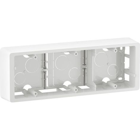 Legrand CB0233 Cadre saillie Céliane 3 postes - livré avec vis - Blanc (1/3)