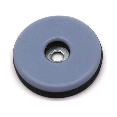 QORVA-20x Patins pour meuble en Téflon avec vis - Ø 22 mm (rond) - PTFE Patins pour meubles/Planeur PTFE (Teflon) avec vis (1/4)