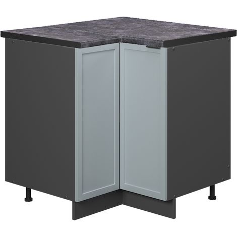 Armario de esquina Fame-Line, Azul claro-gris, 80.5 cm , ET Antracita, Vicco (1/5)