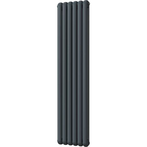 Sherwood - Anthracite Vertical Round Top Column Radiator H1800mm x W437mm 2 Column (1/3)