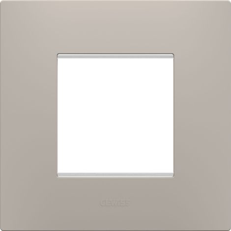 PLAQUE EGO 2P SABLE FONCÉ GEWISS GW16022DS