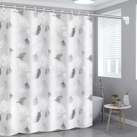 Rideau De Douche Imperméable Anti-Moisissure, XU, 180x200cm -