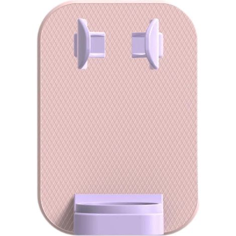 Support pour brosse à dents électrique, accessoires de salle de bain, étagère adhésive multifonctionnelle sans traces, support mural léger, organisateur de salle de bain-pink