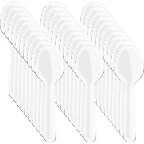ifundom 500 Mini cuillères de dégustation en plastique - 8,5 cm - Idéales pour les desserts, les échantillons ou les amuse-bouche (1/5)