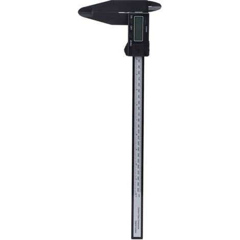 QORVA- Pied à coulisse électronique numérique 150mm/300mm, règle en carbone avec outil de mesure à longue machoire, pied à coulisse électronique 300mm