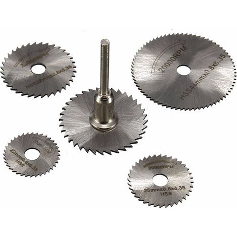 SET DISCHI HSS DENTATI PER DREMEL 6PZ - VARI DIAMETRI