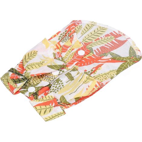 T-shirt pour animaux de compagnie style hawaïen, respirant et doux, imprimé hawaïen, pour chiens et chats, taille M (1/2)