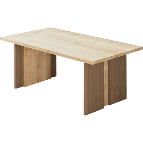 Tavolino in legno "Ravello" - 90 x 50 x 40 cm - Beige