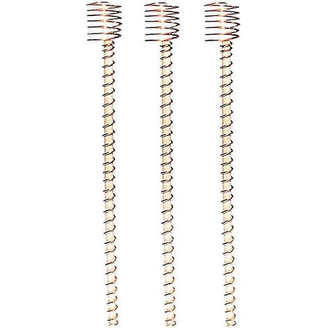 antennes en bobine de cuivre pour la culture de plantes de jardin, fils de cuivre avec piquets, tiges de fil de cuivre (1/5)