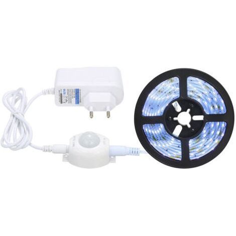 LED Strip Light 16.4ft 6500K Cool White with Motion Sensor Flexible Waterproof Tape Light Under Cabinet Lighting Rope Lighting for Home, Kitchen Under Cabinet, Bedroom (1/5)