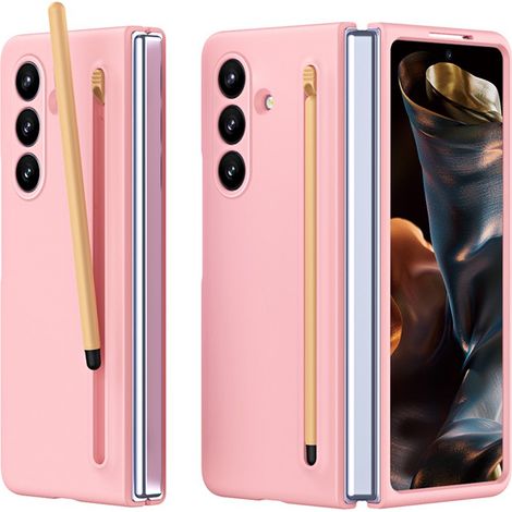 Custodia con vetro e stilo per Samsung Galaxy Z Fold7 - rosa (1/5)