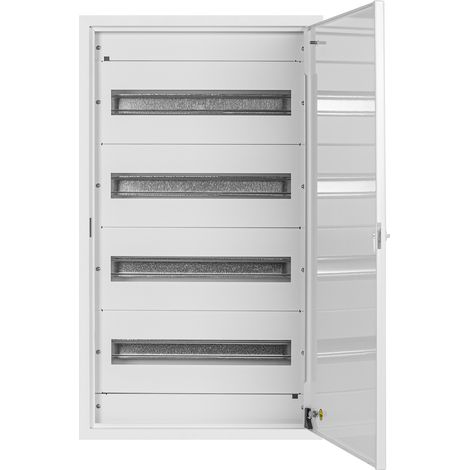 Doktorvolt Verteilerkasten Aufputz Sicherungskasten aus Metall 72 Module 4-reihig IP30 1192 (1/5)
