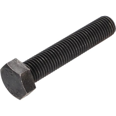 Vis métaux Tête hexagonale TH M20X80 Classe 10.9 Acier brut-10 pièces